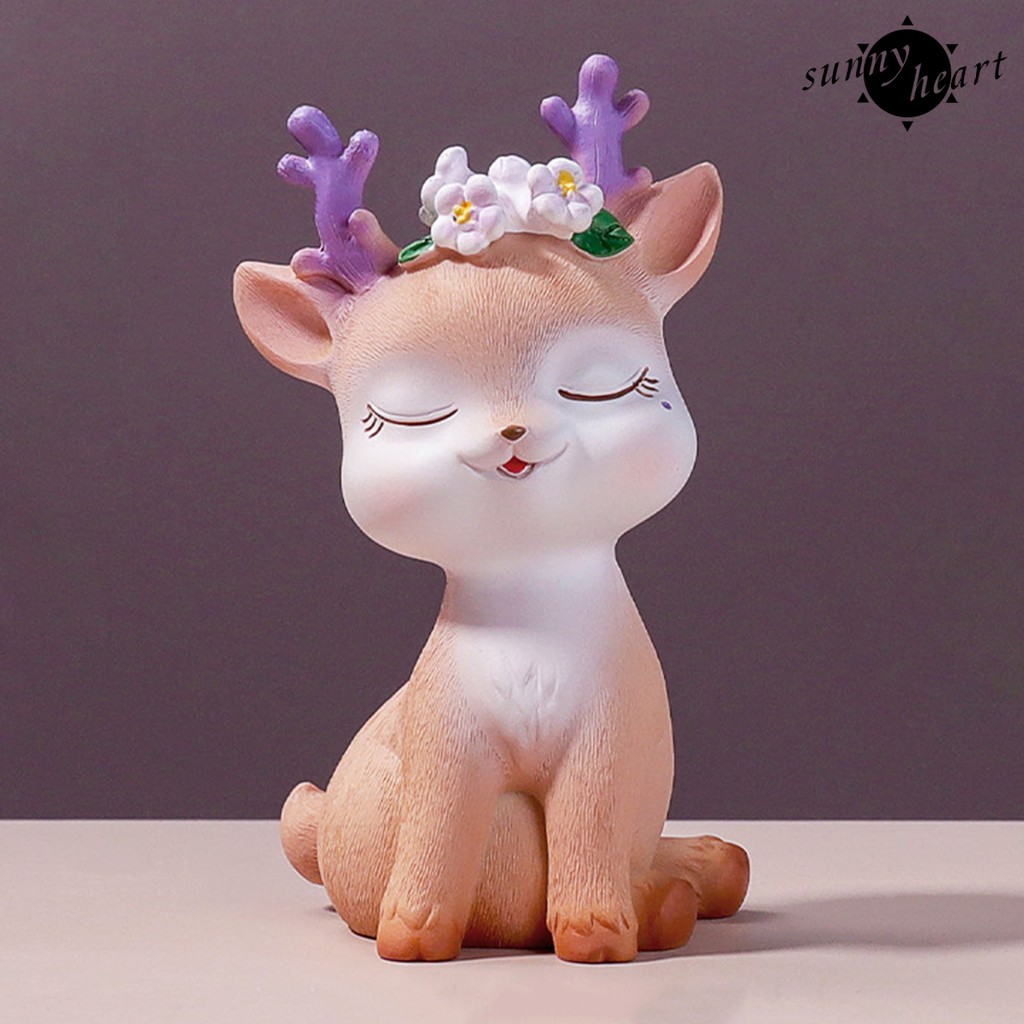Mô hình hươu Sika trang trí nhà cửa/văn phòng và làm đồ chơi trẻ em