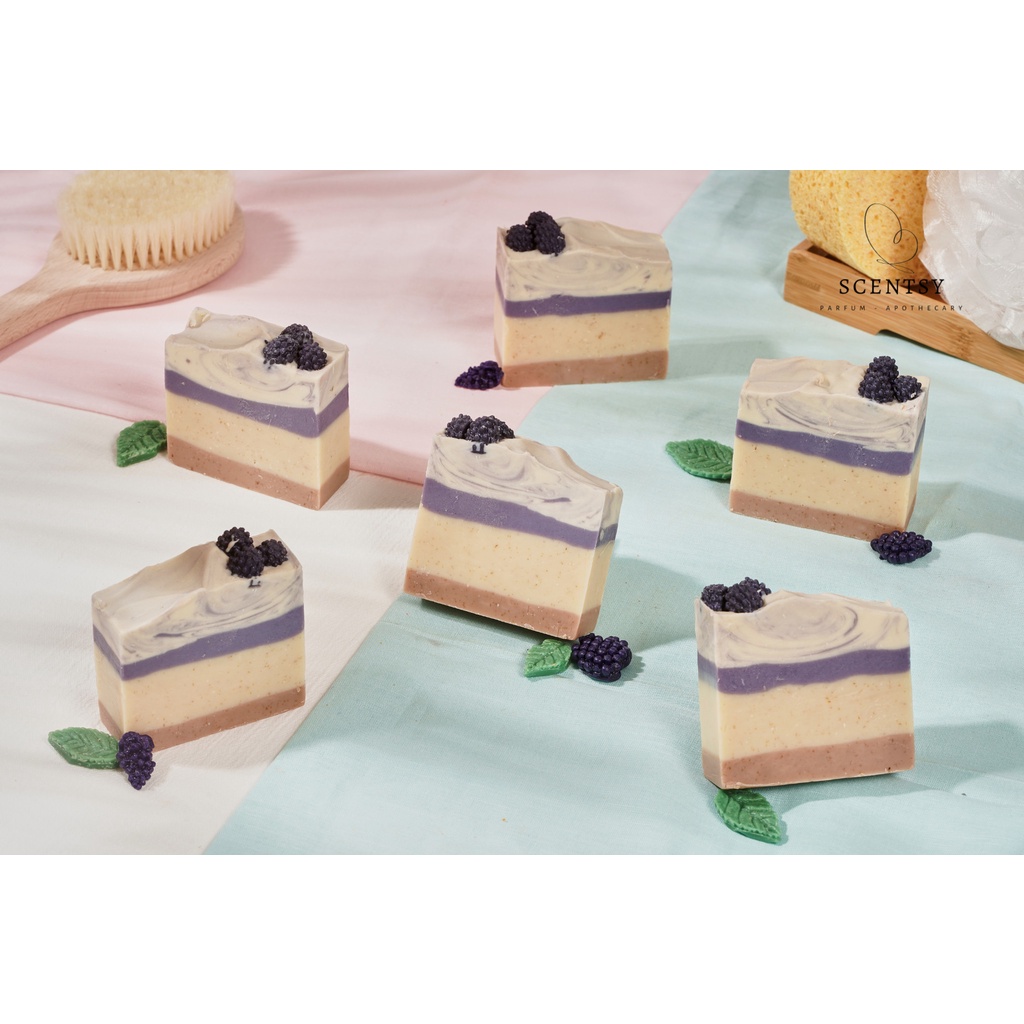 Xà Phòng Handmade Scentsy, Mùi Bánh Mâm Xôi, Dành Cho Da Khô