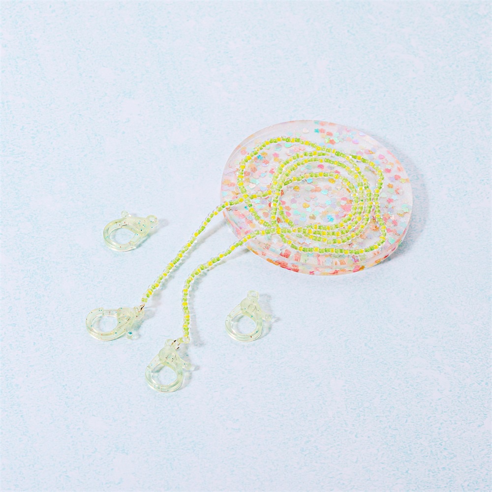 Set 30 móc nhựa St.kunkka 25x15mm nhiều màu sắc tự làm móc dây khẩu trang