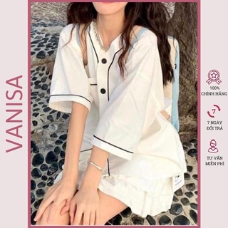 Áo sơ mi nữ form rộng kiểu tay dài bigsize bánh bèo trắng công sở xinh đẹp viền thêu VANISA SM037