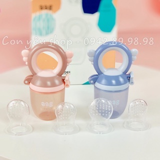 Túi nhai ăn dặm chống hóc cho bé (kèm 3 núm nhai) AAG 309/ AAG 314 - sản phẩm chính hãng