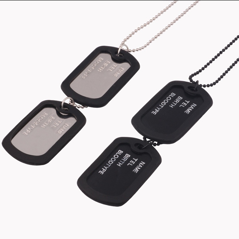 Vòng cổ 2 thẻ tên quân đội thời trang cao cấp cho nam