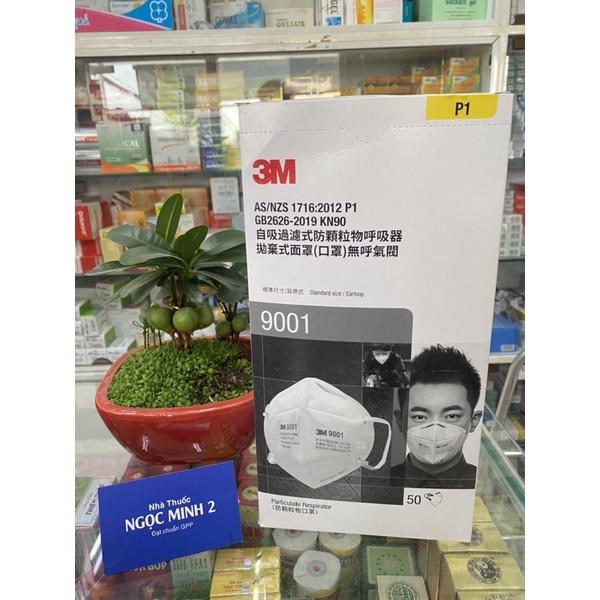 ✅ [Chính Hãng] Khẩu trang 3M 9001 ( hộp 50 cái ) 3M 9001v (hôp 25 cái ) HÀNG CHÍNH HÃNG