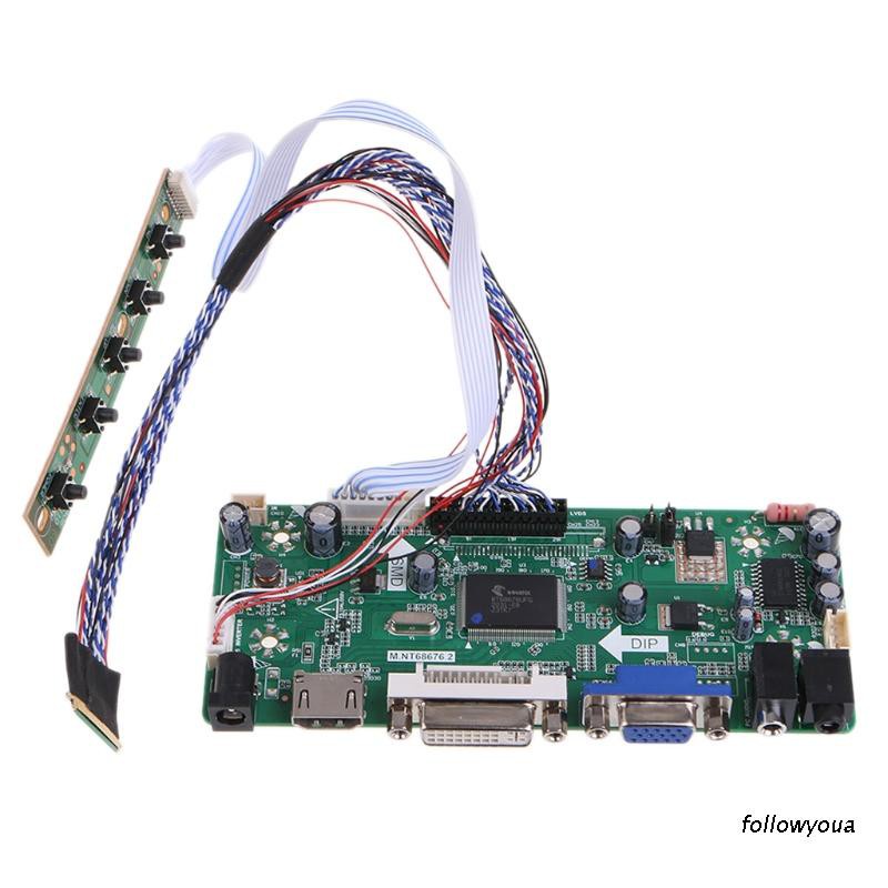 Bảng Điều Khiển Vga Hdmi Dvi Lcd Cho Bảng Điều Khiển 1600x900 17.3 Inch Lp173Wd1 Lp173Wd1 - Tla1 Tln4 Wled Lvds Diy