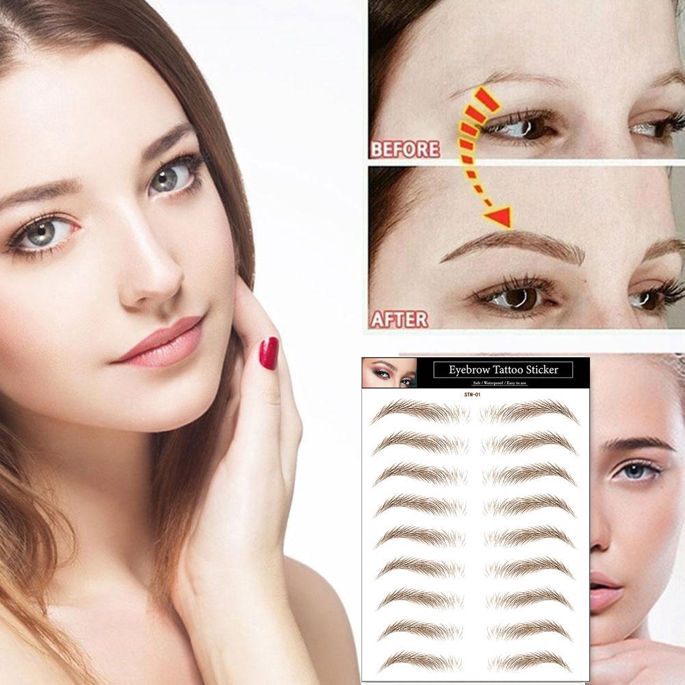 Bộ 9 / 10 Nhãn Dán Hình Xăm Lông Mày 6d Chống Nước Lâu Trôi Z6N7 | BigBuy360 - bigbuy360.vn