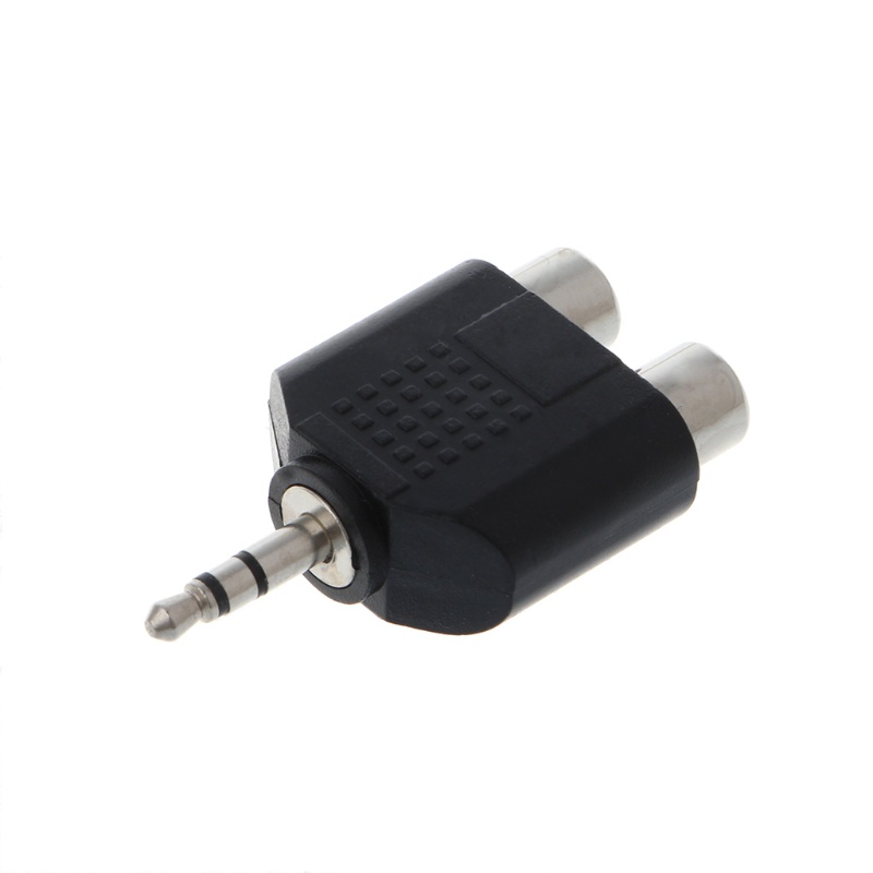 Giắc Cắm Chữ o Mạ Vàng 3.5Mm Sang 2 RCA
