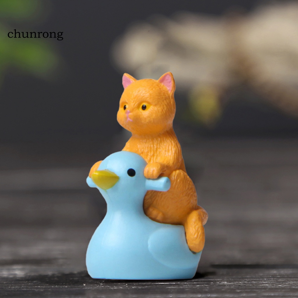 Cr Set 4 Mô Hình Mèo Mini Trang Trí Tiệc