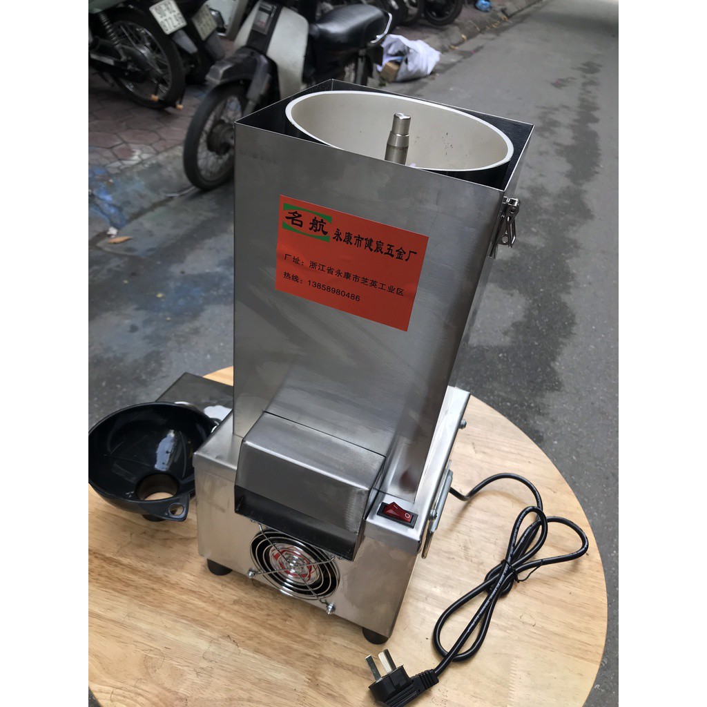 Máy bóc vỏ tỏi, vỏ hành khô không bị dập, nguyên củ inox đền đẹp.
