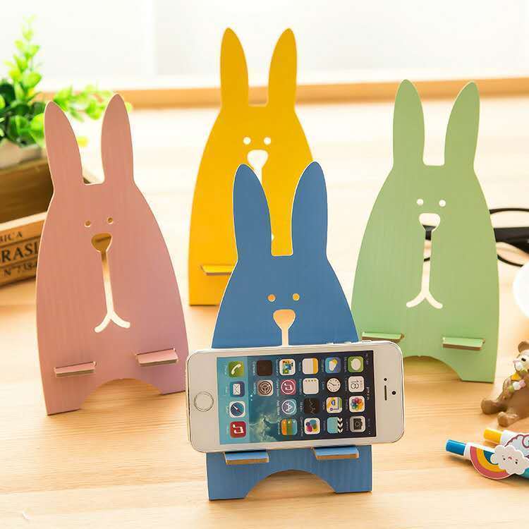 Creative Fashion Mobile Phone Holder Lazy Cute Cartoon Phone Holder Usrvich Wooden Desktop Rechargeable | BigBuy360 - bigbuy360.vn