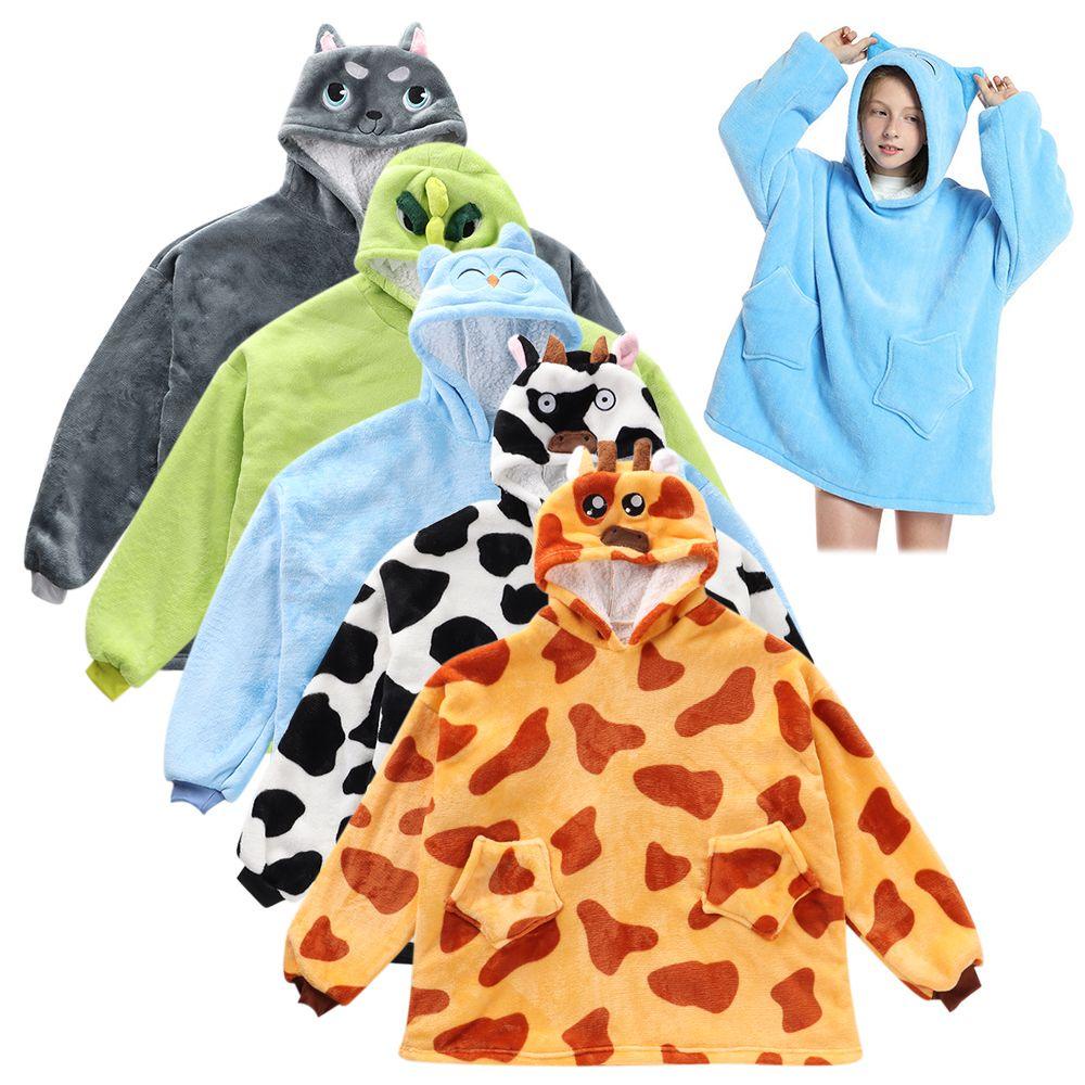 Jane Chăn Có Mũ Trùm Đầu Giữ Ấm Cỡ Lớn Hình Quả Bơ Cho Trẻ Em