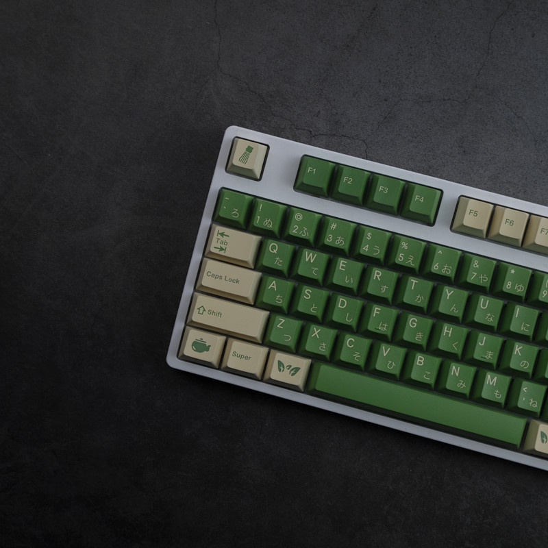 Keycap GMK Cream Matcha Nút Bàn Phím Cơ Màu Matcha PBT Dye Sub Keycaps Chuyên Dụng Cho Bàn Phím Cơ