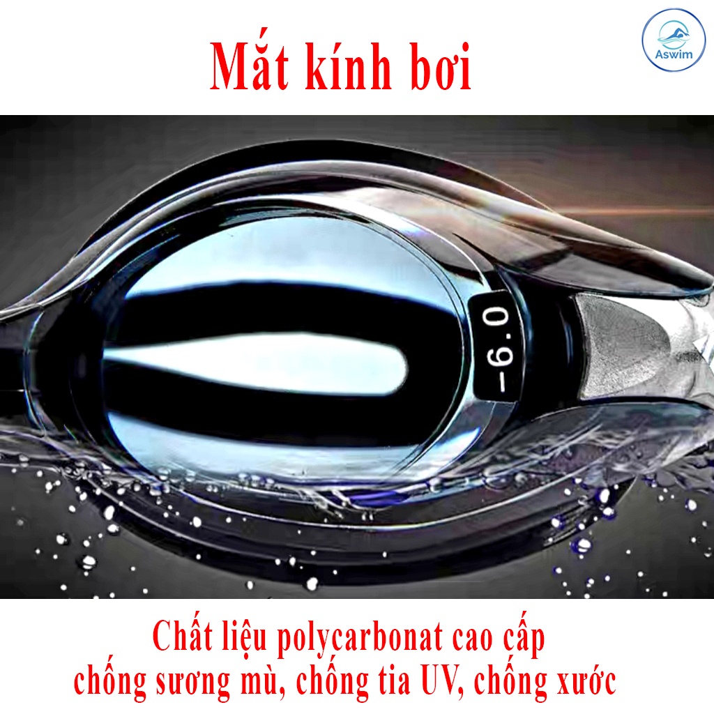 Kính bơi cận, kính bơi cận giành cho người lớn và trẻ em chống sương mù, chống tia UV