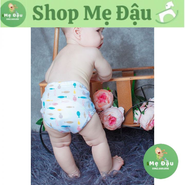 Quần bỏ bỉm Goodmama 6 lớp Size 80/90/100/110 cho bé từ 5-17kg