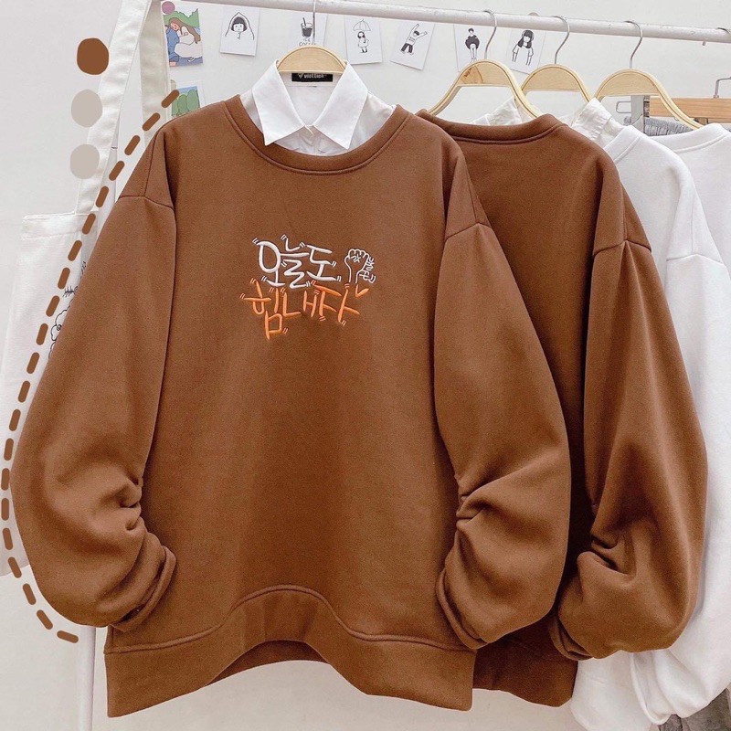 Áo Sweater Nỉ Bông Unisex CHỮ HÀN [ FREESHIP ] form nam nữ unisex ❤️ Jaystoree ❤️