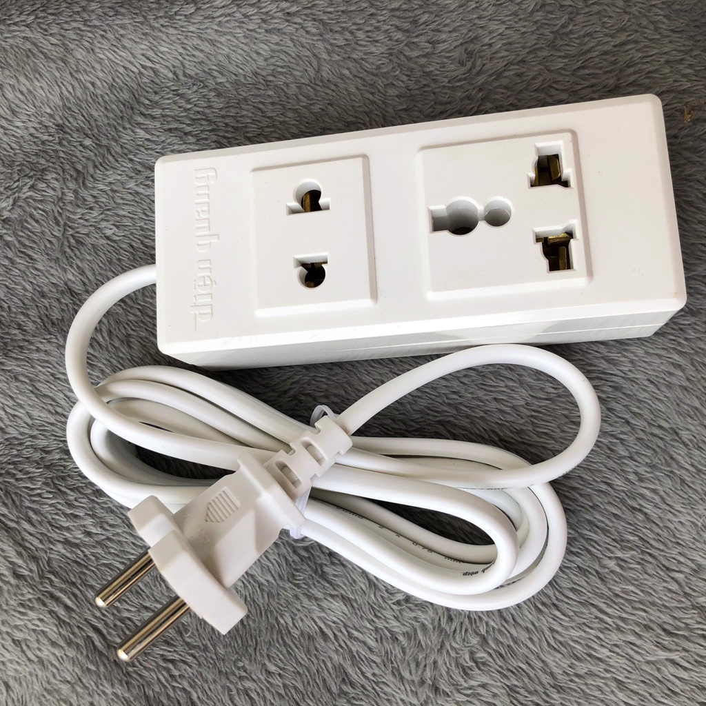 Ổ cắm Điện Quang ĐQ 001A-02-2M - bảo hành 12 tháng, công suất chịu tải 12 tháng