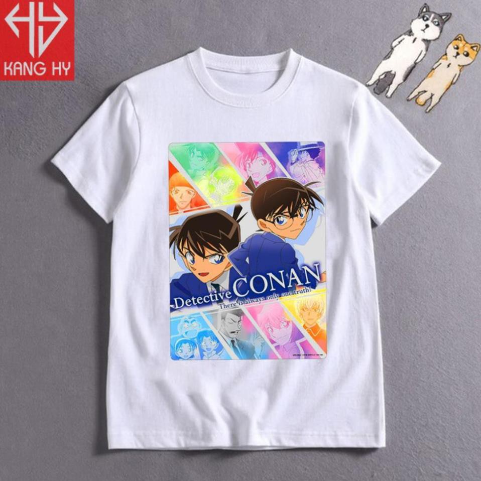 BÁN CHẠY-  HOT SALE- 4 mẫu áo thun in hình conan in tại shop Vải Cotton 4 chiều F120 - áo cực ĐỘC / có size cho trẻ em