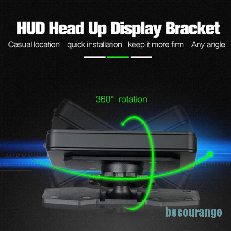 [becourange]Universal Car GPS Cellphone Holder HUD Head-Up Display Projector Phone Bracket