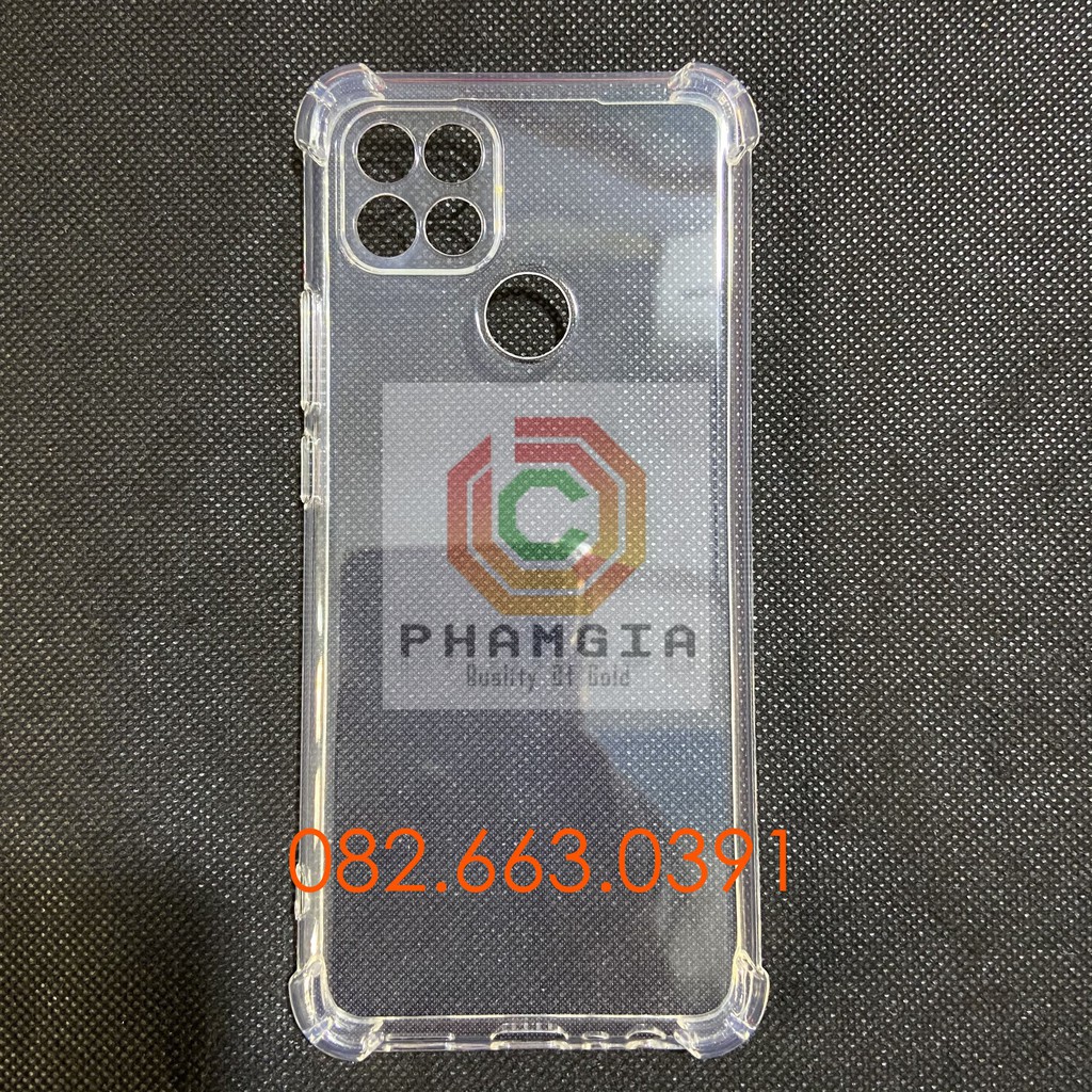 Ốp lưng Oppo A15 / A15S chống sốc, viền bảo vệ camera dẻo trong