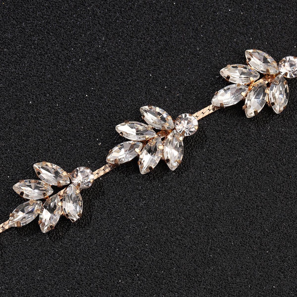 SUMU Trâm Cài Tóc Đính Pha Lê Handmade Cho Cô Dâu