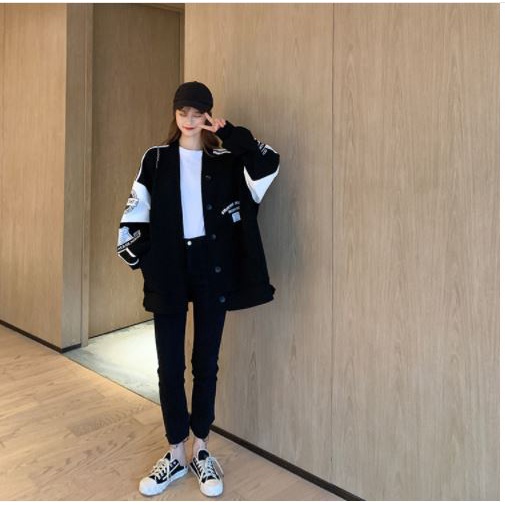 [Giá Sốc] Áo Cardigan, Áo Khoác Nữ Cúc Cài Dáng Rộng Logo BR CON | BigBuy360 - bigbuy360.vn