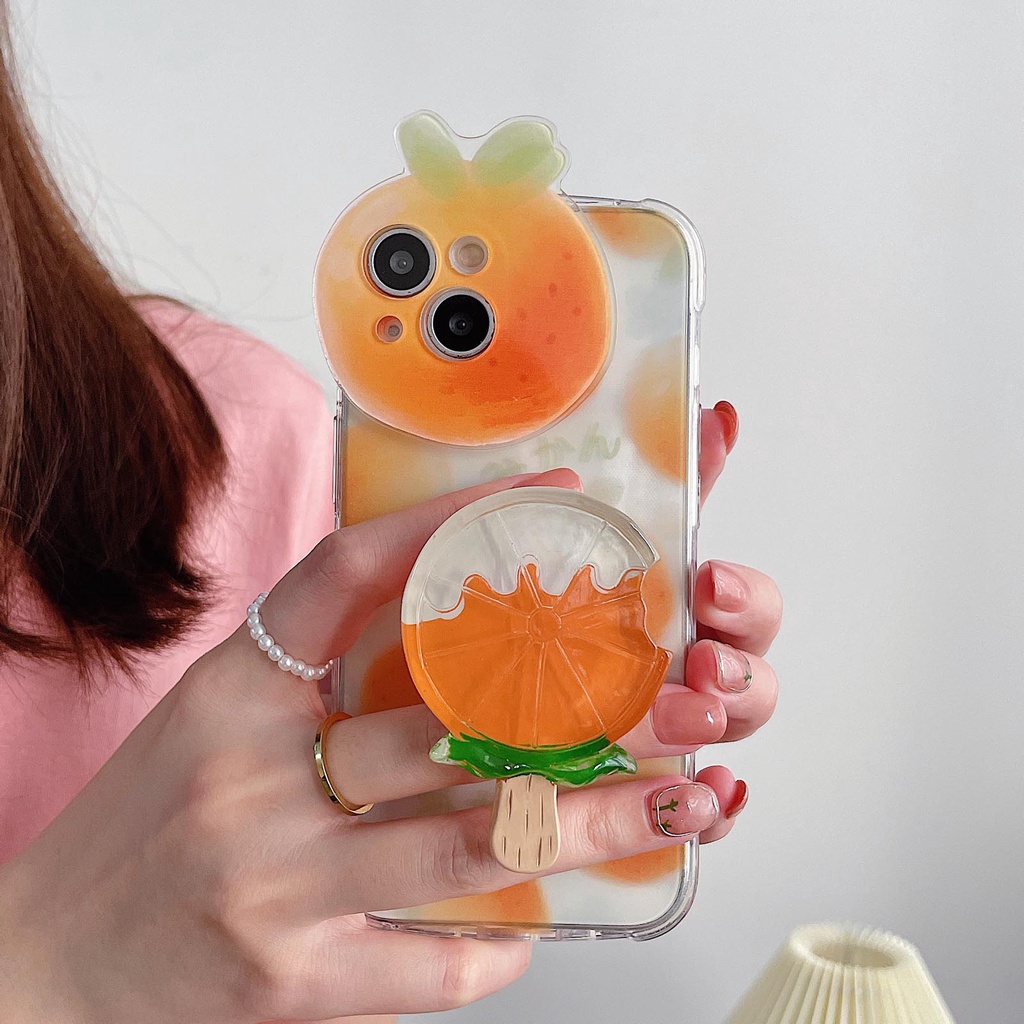 Giá Đỡ Điện Thoại Hình Que Kem Trái Cây 3D