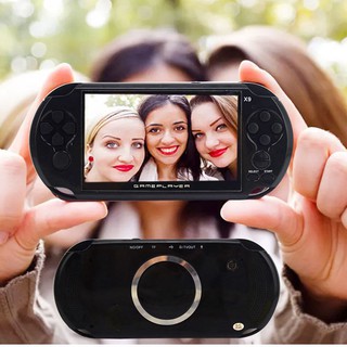 Bộ máy chơi game cầm tay tiện lợi x9 5.0" 8gb 32bit video mp3