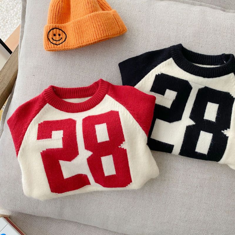 Áo Len Phối Màu Cho Bé Số 28