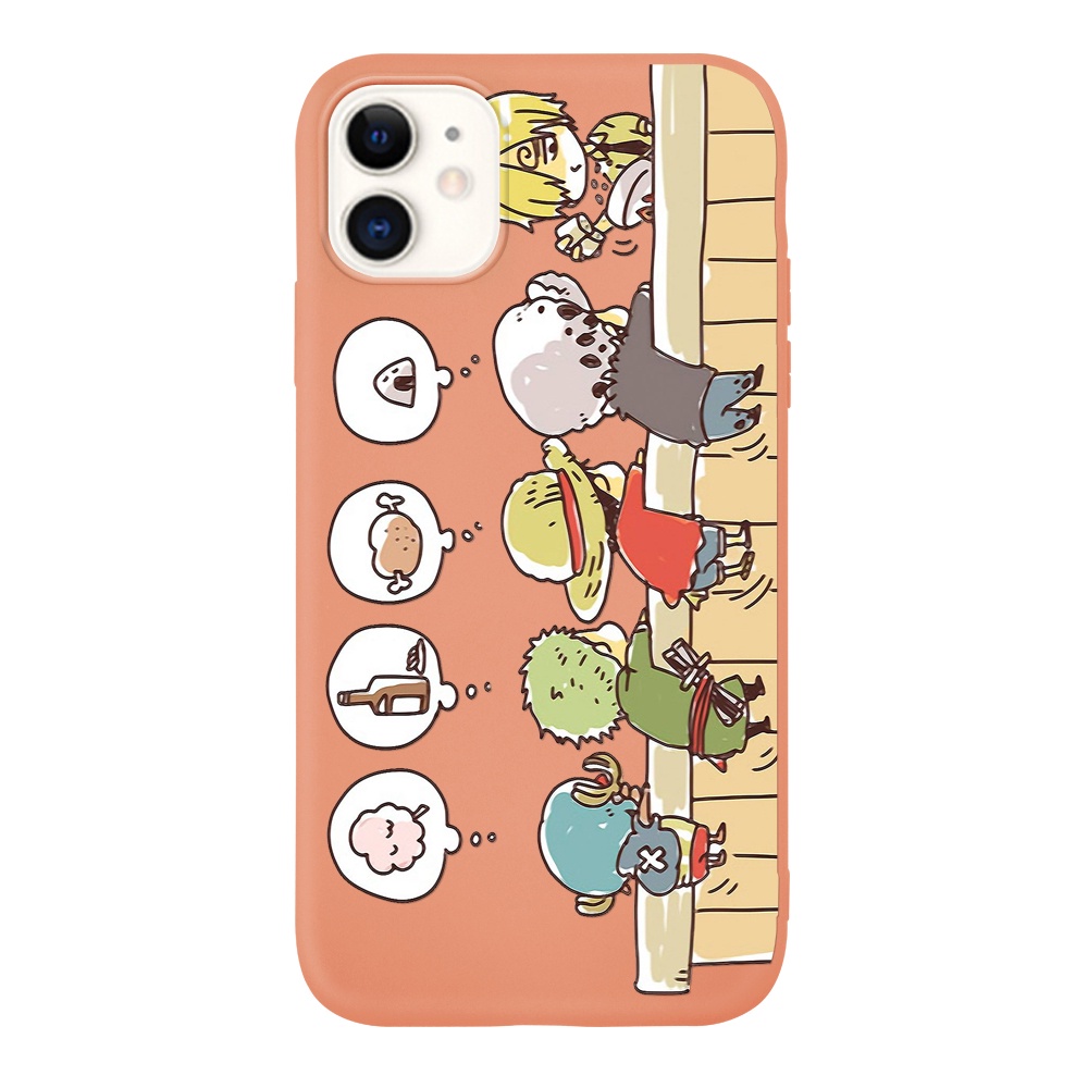 Ốp điện thoại bằng silicon in họa tiết hoạt hình One Piece cho  IPhone 13 13Pro 13Promax 12 12Pro 12Promax  11 11ProMax 7 8 SE 2020 7Plus 8Plus X XS XR XSmax