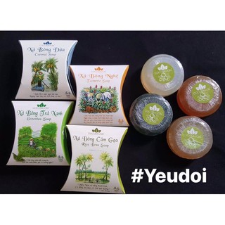 Xà bông cám gạo, dừa, nghệ, trà xanh Cocosavon
