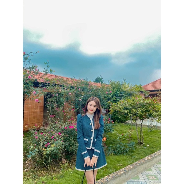 𝐁𝐄𝐒𝐓 𝐒𝐄𝐋𝐋𝐄𝐑 - Set dạ tweed cao cấp phối lót lụa satin mềm mại MIA SET | BigBuy360 - bigbuy360.vn
