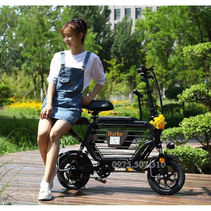 Xe Điện Burke - Khóa Từ Chống Trộm - Pin Lithium 10A/15A - Giá tốt, Nhiều màu đẹp - BH 3 Năm