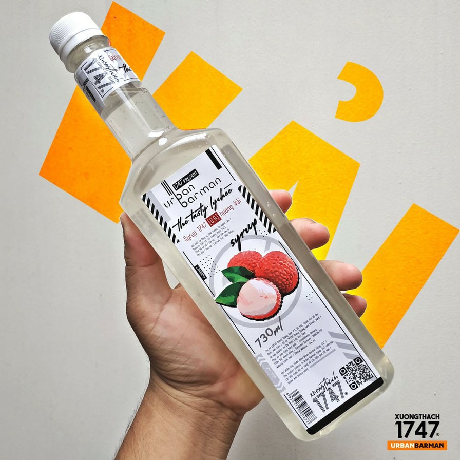 Urban Barman Syrup 1747 - Hương Vải - 730ml - Siro