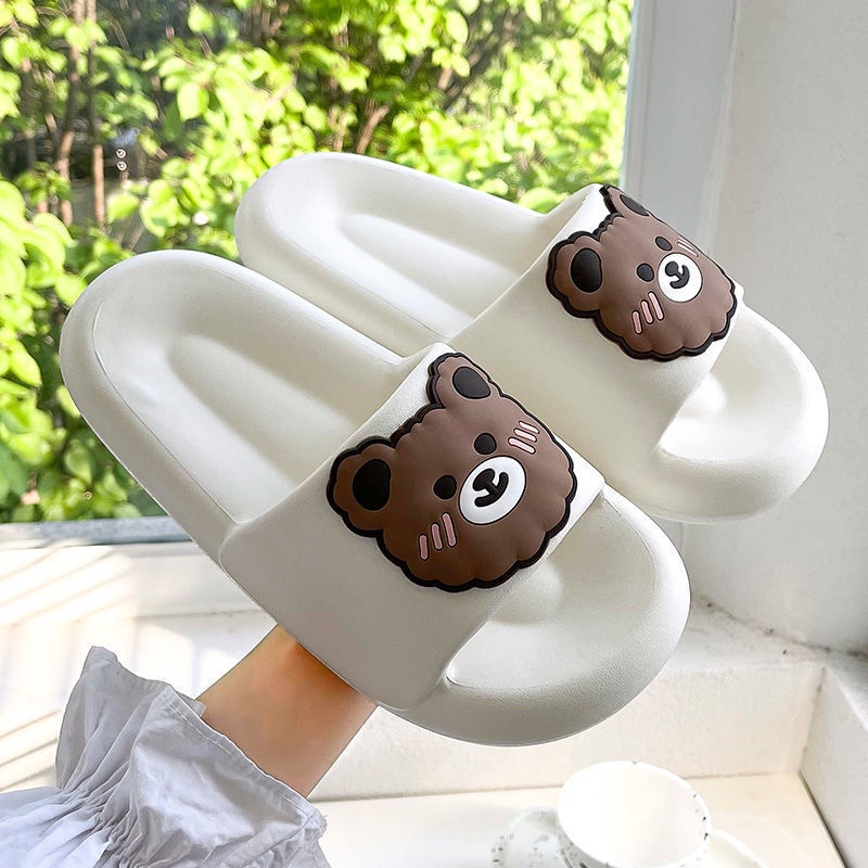 Dép Đi Trong Nhà Đế Dày Chống Trượt Phong Cách Hàn Quốc Thời Trang Mùa Hè Cho Nữ