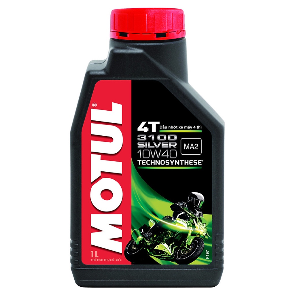 Nhớt Motul 3100 Silver 10W40 800ml - 1 Lít. Sử dụng cho xe số Exciter, Winner, Dream, Wave, Future, Jupiter, Sirius