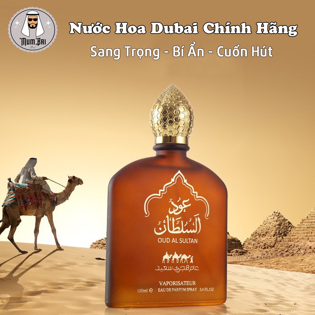 Nước hoa Dubai chính hãng giá rẻ thơm lâu, Nước hoa Dubai OUD SULTAN cao cấp - 100ml, Lưu hương trên 8h