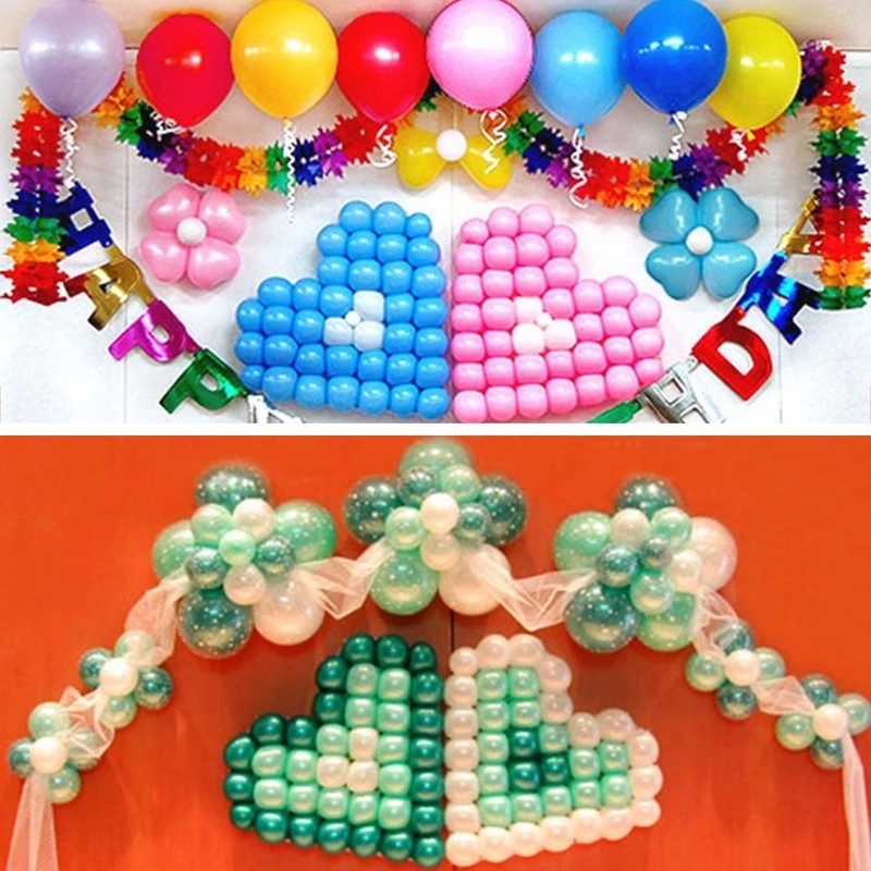 Set 100 Miếng Dán Hai Mặt Hình Bóng Bay Trang Trí Thiệp/Tiệc Tùng/Làm Đồ Thủ Công DIY
