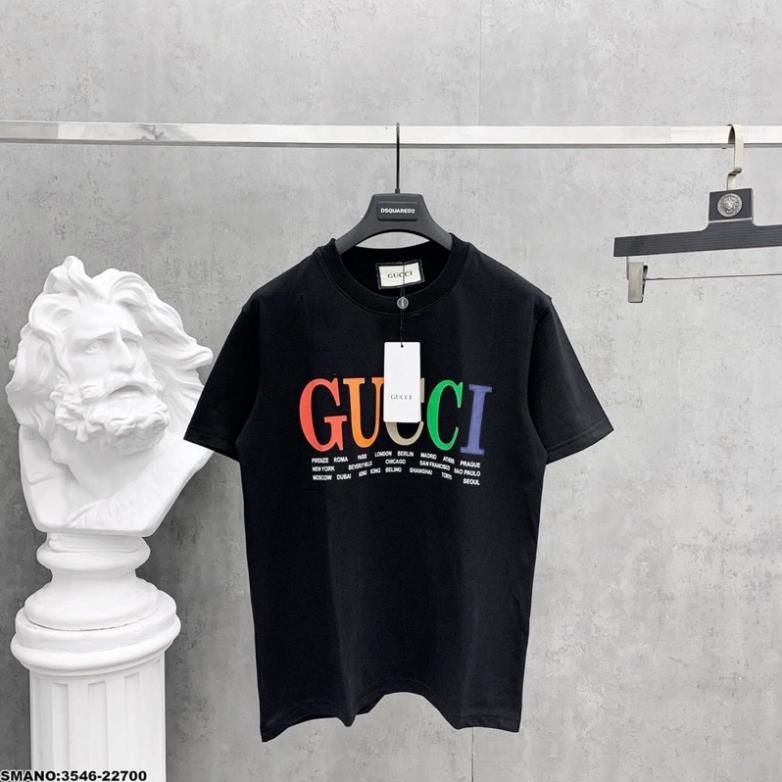 Áo Phông GC Nam In Chữ Ngực Siêu Đẹp - Áo Thun GC Nam In Chữ Bảy Màu Cực Chất