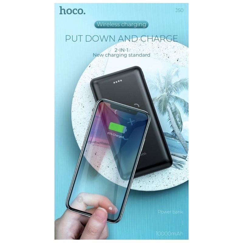 Pin Sạc Dự Phòng Hoco J50-10.000mAh-Sạc Không Dây J50