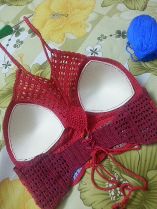 Bikini  len móc handmade đi biển điệu đà...