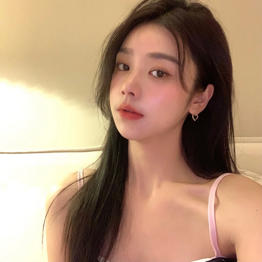 Bông tai hình trái tim phong cách Hàn Quốc sang trọng thời trang cho nữ