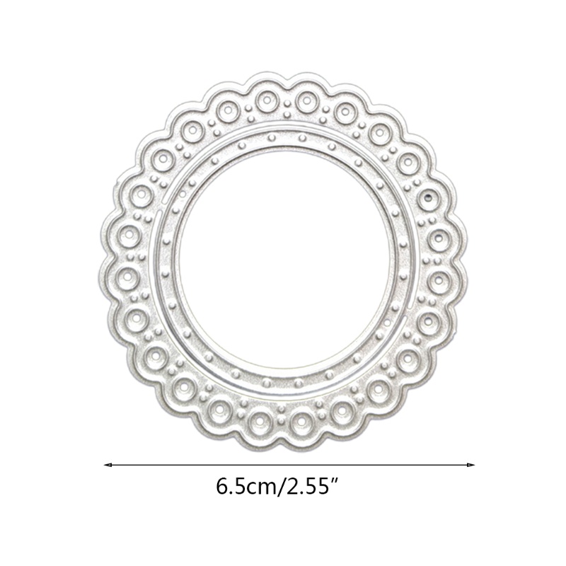 Khuôn Cắt Thẻ Trang Trí Album Hình Tròn Bằng Kim Loại DIY