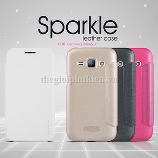 Bao da Samsung Galaxy J1 chính hãng Nillkin Sparkle ( xả hàng )