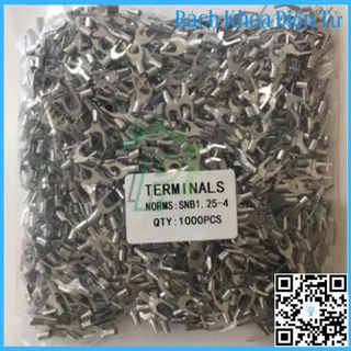 1000 cos y trần 1.25-4, đầu cos chữ y trần snb1.25-4, cos y trần 1.25-4, đầu cos chữ y, cốt chẻ, đầu cos dây điện
