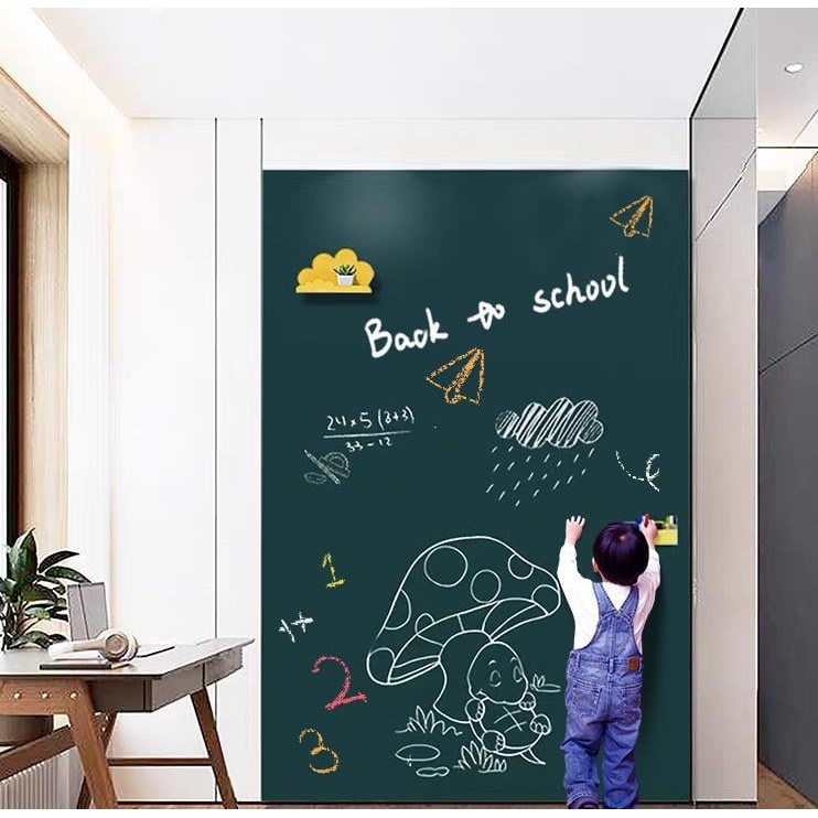 Decan bảng phấn dán tường ( kèm phấn màu)