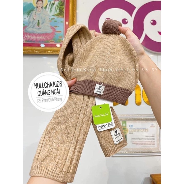 Set khăn quàng, mũ len cho bé Lullaby (NHL608P)