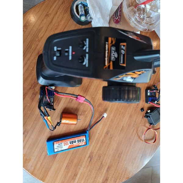 Bộ phụ kiện Tay điều khiển ZDracing tx+esc + motor2428 không chổi than.