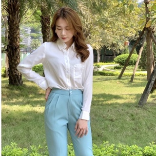 Áo sơ mi công sở nữ dáng basic - Áo thiết kế A02