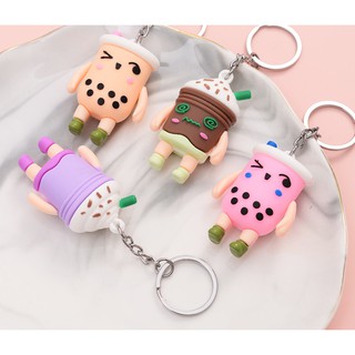 Móc khóa trà sữa siêu cute