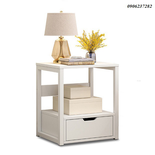 Bàn/táp đầu giường khung thép 1 ngăn kéo_RE0311