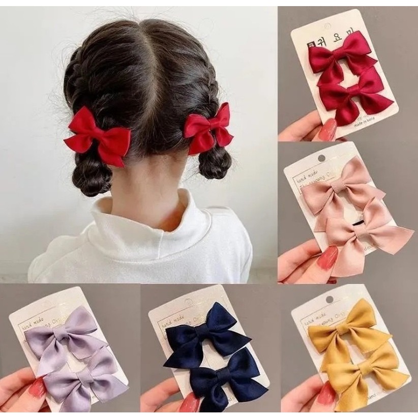 Nơ Cài Tóc Vải Nhung Dễ Thương Dành Cho Nữ